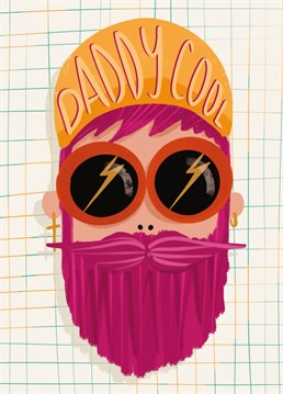 'Daddy Cool' hipster father's day/birthday card for all the cool daddies out there!