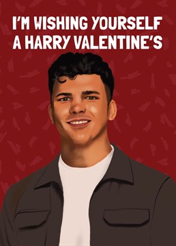 Harry from the popular BBC TV show The Traitors Funny Valentine's Day Card