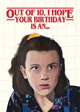 Calling all Stranger Things fans! Send this cool illustrated funny pun card to a Scoops Troops fan!