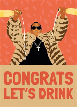 Funny Champagne P-Diddy Card