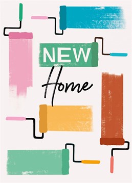 Paint roller design new home card!