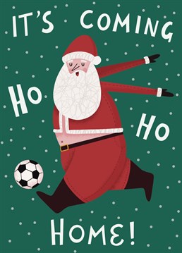 With The World Cup looming, this Santa playing football card is a great gift for a football fanatic this Christmas!