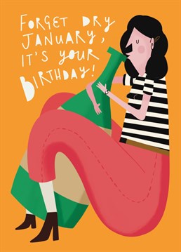Funny January Birthday card for someone who is NOT going to play by the rules!