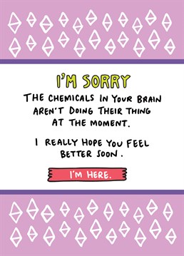 When someone you know is feeling under the weather send this lovely Angela Chick card and let them know you're there for them.