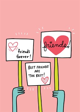 This world would be pretty boring without friends so make sure to let them know just how much you love them with this card designed by Angela Chick.