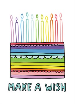 Make a wish, it's your birthday! Wish your friend the best birthday with this lovely Angela Chick card.