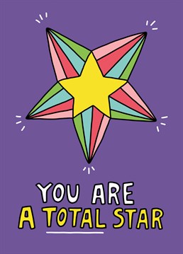 For the star that has been pulled from the solar system itself and landed in your life comes this Thank You card designed by Angela Chick.