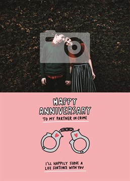 This card does not include handcuffs you will have to buy them separately. An anniversary card designed by Angela Chick.