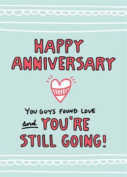 Wish your favourite couple a happy anniversary with this lovely card by Angela Chick.