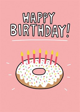 A birthday card for donuts lovers designed by Angela Chick