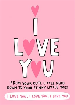 Send a cheeky romantic message with this cute card
