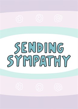 Send condolences with this soft colour sympathy card