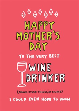 She can drink you under the table, and that's not a bad thing! Let you're Mum, you're going to following in her footsteps with this hilarious Angela Chick card, perfect for Mother's Day.