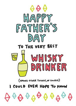 Whether Dad prefers it neat or with a mixer, this Angela Chick card is perfect for a whisky fanatic on Father's Day.