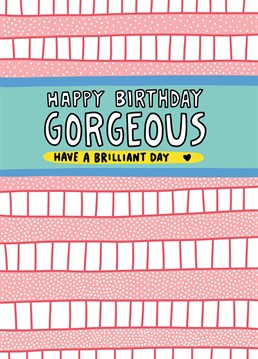 Let an aesthetically pleasing individual know youre wishing them a happy birthday with this card designed by Angela Chick.