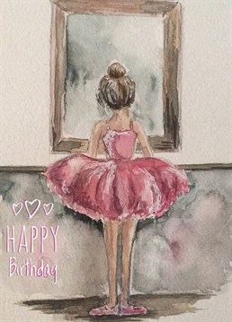 Send your little ones birthday wishes with this ballet inspired card.