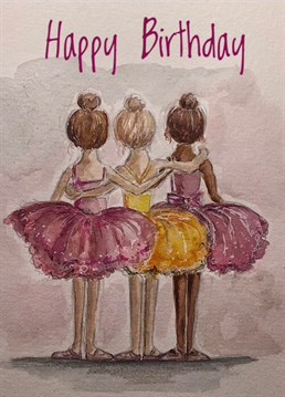 Send your little loved ones this ballet themed birthday card