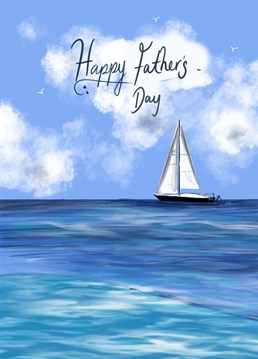 Send this sunny sailing card for Father's Day this year!