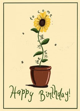 Send birthday wishes with this uplifting card!