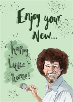 Enjoy your new happy little home with this AP Designs New Home card.