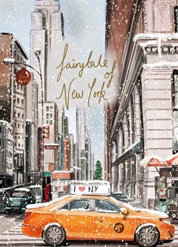 Send this magical snowy New York scene for Christmas this year!