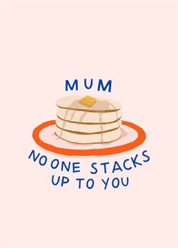 Send this cute pancake card to your mum on Mother's Day!
