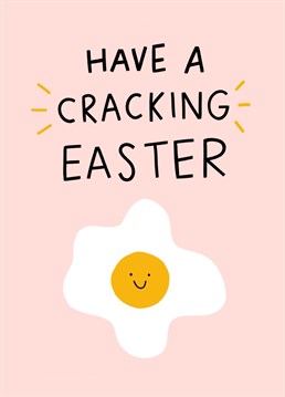 Send this funny Easter egg pun card to celebrate Easter!