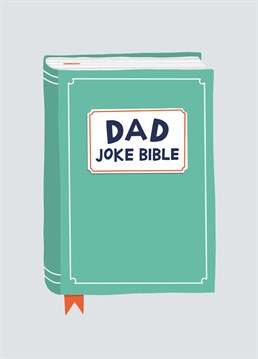 Send this funny Dad joke bible card to your Dad for Father's day!