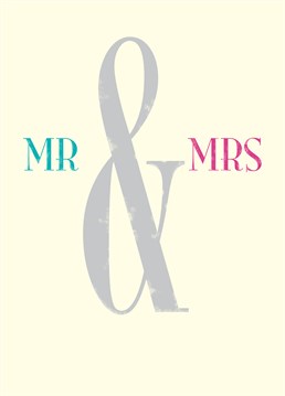 What a great Wedding card by Art File. Send this to the happy couple to celebrate their future together.