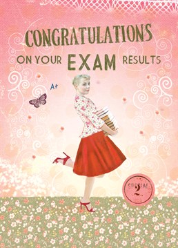 Clever girls deserve congratulations cards. This one by Art File has a pretty vintage style that you can send to a clever girl.