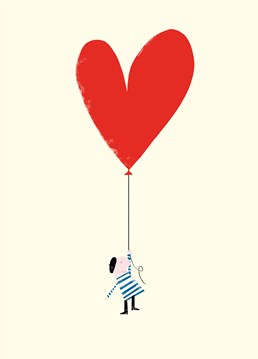 Balloon d'Amour by Art File.Dating a Frenchie? Want to express your love? Or just into balloons? This Anniversary card is just for you!