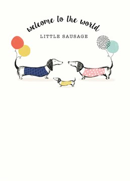 Welcome a little chipolata to the world, fresh out the oven! Celebrate a new arrival with this cute Art File design.