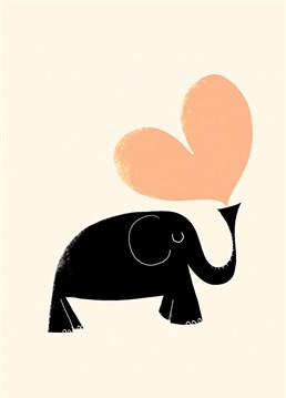 Love is officially in the air thanks to Nellie the Elephant! Send this sweet Art File Anniversary card to someone who has your heart.