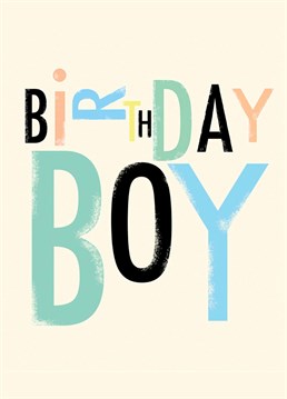 Make him feel extra special on his birthday with this unique Art File design.