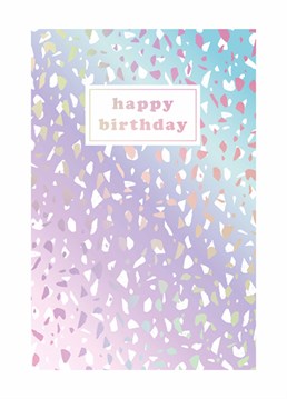 This rainbow coloured design by Art File will please any birthday girl who loves pretty pastel everything!