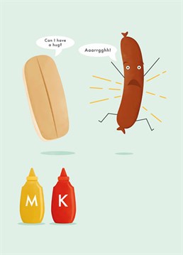 Give someone a condiment with this cheeky Art File design. You could even let them know that they're great in bread!