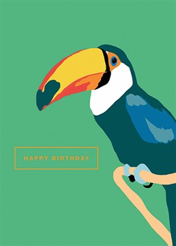 For someone exotic, colourful and one of a kind! Send birthday wishes with this striking design by Art File.
