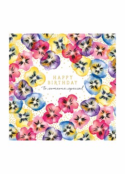 Let someone special know you wish them a Happy Birthday with this floral card from Art File.