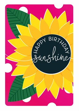 Make her birthday brighter with this sunflower card by Art File.