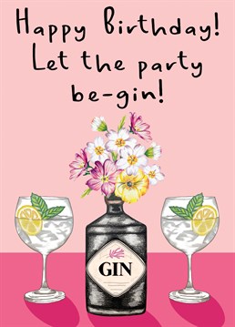 Perfect Birthday card for your fellow Gin lovers send this to your loved one to make them laugh!
