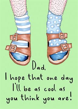 Send this card to your super fashionista Dad for Father's Day!