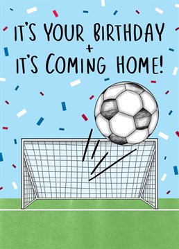Send your loved one Birthday wishes and kick-off those Birthday celebrations with this Euro's 2021 inspired birthday card, perfect for any football fan!
