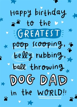 Let him know just how much you appreciate his poop scooping skills!! Send birthday wishes directly from the dog with this Arrow Gift Co design.