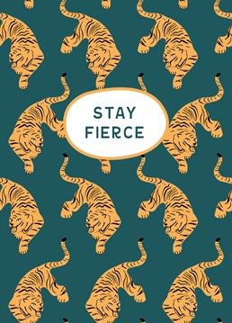 Stay fierce with this Birthday card designed by Alicorn Birthday cards.