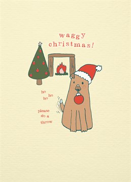 Wish someone a Waggy Christmas and a Barking New Year with this pawsome cards by Alicorn Cards.