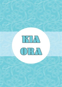 This greeting is more than just a hello, to say Kia ora you are wishing one a good life and health.  Kia ora - wishing one a good life and health
