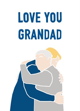 A loving hug for Grandad with much love. Perfect for his birthday, Father's Day and thank you's.