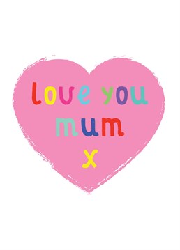 Wish your Mum a happy Mother's Day with this Cute card by Adam Regester Design.