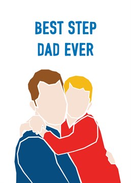 Sentimental minimal portraits feature of this best Step Dad design. Perfect to show some love and appreciation on his birthday and Father's Day.