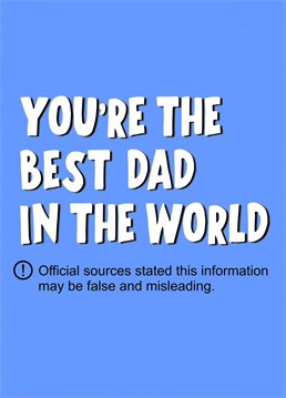 Send dad this funny father's day card designed by Banterking
